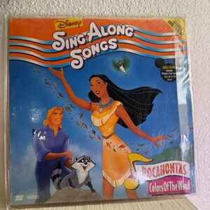 Disney Sing Along Songs Pocahontas Colors of the Wind Ultra Rare Laser Disc
